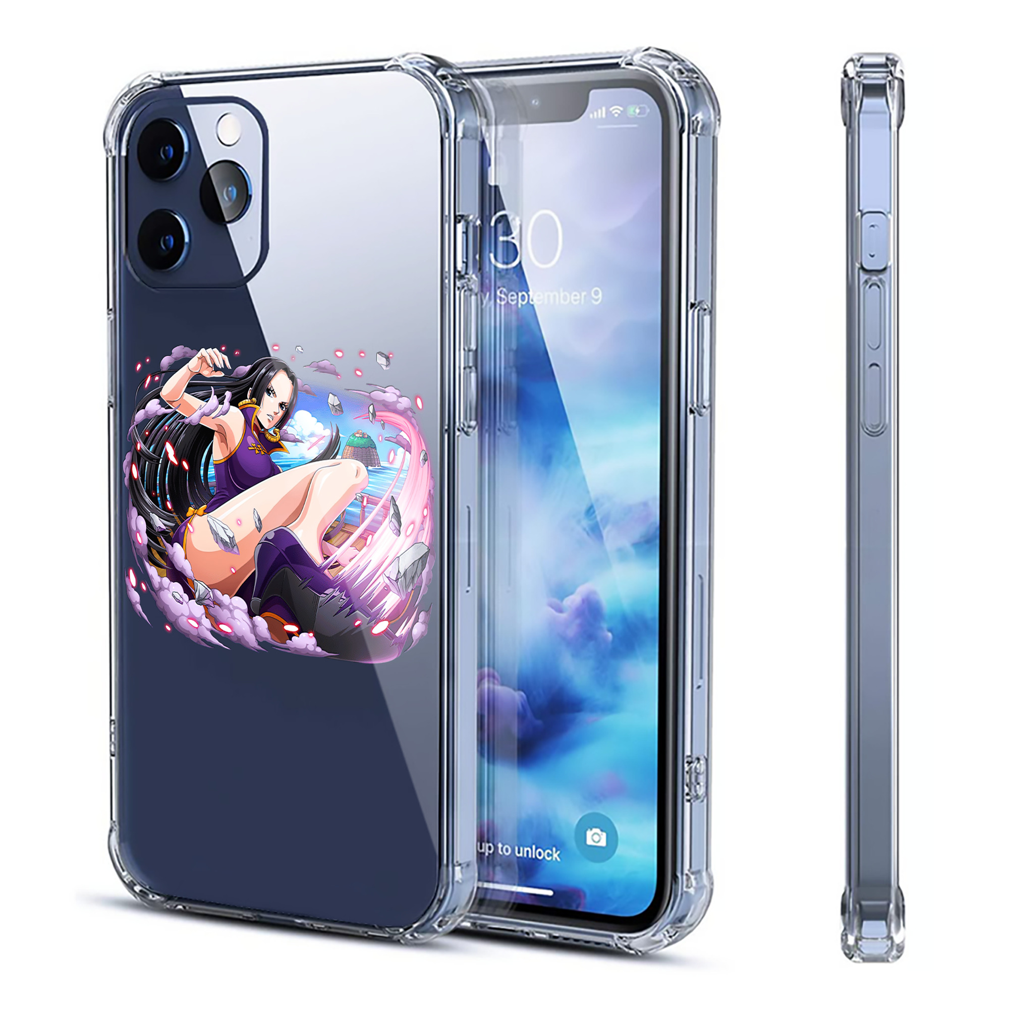 （画像用） ワンピース ボア・ハンコック ONE PIECE Boa·Hancock 【iPhone 12シリーズ対応】透明スマホケース（クリアソフトケース）